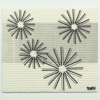 Sponge cloth furbi: 4 stars and 1 rectangle