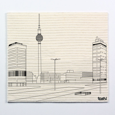 Sponge cloth furbi: Berlin´s Alexanderplatz