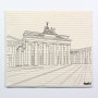 Sponge cloth furbi: Trabi in front of Berlin Wall