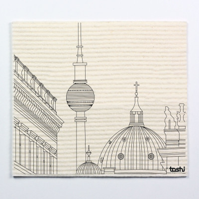 Sponge cloth furbi: Berlin's cathedral and TV tower