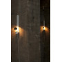 Modern wall light with mirrored bulb